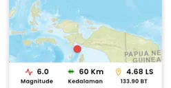 Gempa Bumi M 6 Guncang Kepulauan Aru Maluku, BMKG: Akibat Pergerakan Terusan Sesar Tarera Aiduna