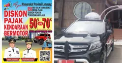 Gubernur Lampung Jadi Sorotan Lagi, Bikin Program Diskon Pajak tapi Mobil Dinasnya Sendiri Tak Taat Pajak
