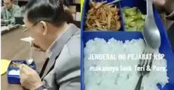 Viral Jenderal Pejabat Kantor Staf Presiden Bawa Bekal Sederhana Tuai Pujian Warganet: Lebih Higienis Pak