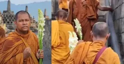 Akhirnya Sampai di Borobudur, Biksu Thudong Merasa Terharu: Lihatlah Betapa Bersyukurnya Kami