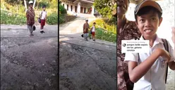 Pilu! Viral Kisah Bocah SD Pindah ke SLB karena Sering Dibully, Diantar Sang Ayah Jalan Kaki hingga 2 KM
