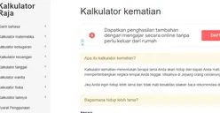 BERANI COBA? Cek Sisa Umur dan Kapan Kamu Meninggal Dunia dengan Kalkulator Kematian, Ini Linknya!