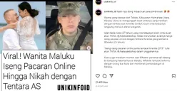 Viral! Ngaku Iseng Pacaran, Wanita Maluku Ini Dinikahi Tentara Amerika Serikat, Netizen Heboh Minta Tipsnya...