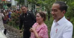 Viral, Wanita Ini Lebih Pilih Bertemu Jokowi Ketimbang Nyayur Demi Keluhkan Jalan Rusak di Lampung
