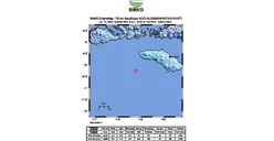 Sumba Barat Daya, NTT Diguncang Gempa Tektonik M 5,3, Tak Berpotensi Tsunami