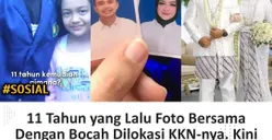 VIRAL! Pria Menikahi Bocil yang Diajaknya Foto 11 Tahun Lalu Saat KKN, Warganet: Jodoh Emang Random