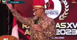 Anies Baswedan Sindir Rumput JIS di Rakernas Apeksi: Gak Kelihatan Rumputnya