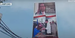 Dihiasi Foto Mesra Bersama Jokowi, Baliho Besar 2024 Jatahnya Pak Prabowo Terpampang di Lampung