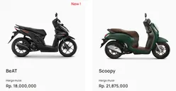 Harga Baru Selisih 3 Juta Aja, Pilih Honda BeAT atau Scoopy?