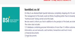 Terungkap! Hacker Ini Mengaku Berhasil Membobol Data BSI Hingga 1,5 TB Hingga Ancam Hal Ini