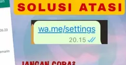 Jangan Pusing Apalagi HP Dibanting, Ini Solusi Konkret Jika Pengguna WhatsApp Jadi Korban Kode WA Me Settings