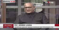 Efek Jera Hanyalah Mitos! PGI Tolak Hukuman Mati Ferdy Sambo, Begini Kata Pendeta Henrek Lokra