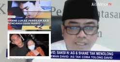 Keterlaluan! Saksi N Beberkan Raut Wajah Mario, AG dan Shane Saat David Dilarikan ke Rumah Sakit: Tidak Ada...