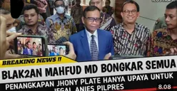 Geger! Pengakuan Mahfud MD Soal Penangkapan Jhonny G Plate hanya Upaya Jegal Anies Baswedan, Benarkah ?