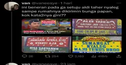Reaksi Aldi Taher Ketika Dikirimi Karangan Bunga, Ucapan dari Pengirim Bikin Ngakak: Sepi Job Nyaleg Pun Jadi