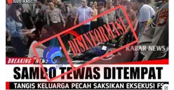 CEK FAKTA: HEBOH! Aparat Langsung Tembak Mati Ferdy Sambo hingga Tewas di Tempat, Benarkah?