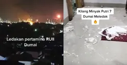 Belum Genap Sebulan Depo Plumpang Terbakar, Kini Kilang Minyak Pertamina Dumai Meledak Jadi Tontonan Warga
