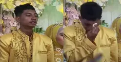 Viral! Tangisan Tersedu Pengantin Pria, Netizen Sebut Pernikahan untuk Bayar Utang Hingga Pengantin Wanita Tua