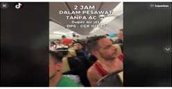 Viral! AC Pesawat Super Air Jet Mati Selama 2 Jam, Semua Penumpang Mandi Keringat hingga Tembus ke Baju
