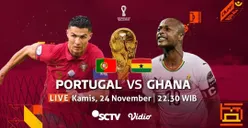 Ini Prediksi Skor Portugal Vs Ghana Lengkap Susunan Pemain di Piala Dunia 2022