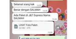 Hati-hati! Modus Penipuan Siber Berkedok Kurir Paket Melalui WA, Bisa Bikin Saldo Rekening Ludes