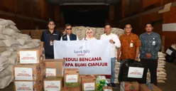 Bantu Korban Gempa Cianjur, bank bjb syariah Salurkan Dana CSR dan Kebutuhan Pokok