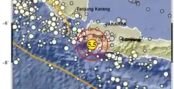 Gempa M 5.5 Guncang Banten Hari Ini, Getaran Terasa Jakarta dan Bogor