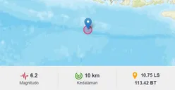 BMKG: Gempa Susulan di Jember, Skala Magnitudo 4,3