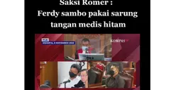 Misteri Sarung Tangan Hitam yang Digunakan Ferdy Sambo Diungkap Ajudan Romer Dalam Persidangan