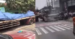 Kecelakaan Truk Tronton Tabrak Tiang Telekomunikasi di Depan SD Kota Bekasi, Diduga Rem Blong, 9 Orang Tewas