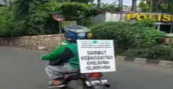 Polisi Buru Pengendara Motor Beratribut Khilafah di Cawang  Jaktim