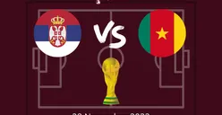 Sedang Berlangsung! Live Streaming Piala Dunia 2022 Gratis Kamerun vs Serbia, Tonton di Sini