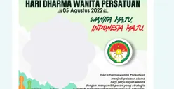 18 Link Twibbon Hari Dharma Wanita 2022 Gratis, Cocok untuk Foto Profil di WhatsApp, Instagram dan Facebook