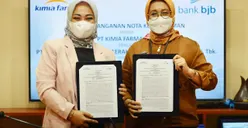 Bank bjb dan Kimia Farma Tandatangani Mou Kerjasama Jasa Layanan Perbankan