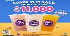 Promo 11.11 Chatime Ukuran Reguler Cuma Rp11 Ribu Aja, Borong Sekarang!