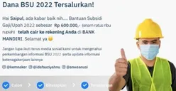 BSU Tahap II Tahun 2022 Segera Disalurkan, Cek Syarat dan Status Penerima di Sini!