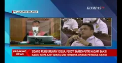Ingin Segera Interogasi para Saksi Kunci, Ini Permintaan Ridwan Soplanit yang Ditolak oleh Ferdy Sambo