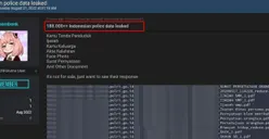 Dugaan Kebocoran Data Pelanggan IndoHome Belum Kelar, Kini Gantian Data BIN dan Polri Juga Bocor di Dunia Maya