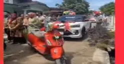 Viral  Seserahan Pengantin  Ada Mobil dan Vespa di Pati, Warganet : Ora Toyota Ora Cinta, Ora Vespa Ora Mesra