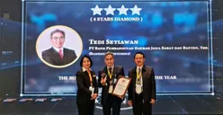 Sukses Kelola SDM bank bjb, Tedi Setiawan Raih The Best Human Capital Director Of The Year 2022