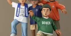 Keren, Miniatur Suporter Persib-Persija-Bonek-Aremania Sepakat Damai Kenang Tragedi Kanjuruhan