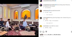 Bertemu Ustaz Abdul Somad, Daniel Mananta Didoakan Netizen Segera Dapat Hidayah