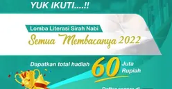Yuk Ikutan! Lomba Literasi Sirah Nabi Semua Membacanya 2022, Simak Cara Daftarnya di Sini