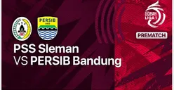Link Live Streaming Bola PSS Sleman vs Persib Bandung BRI Liga 1, Jumat 19 Agustus 2022 Pukul 20.30 WIB