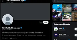 Akun Twitter Resmi TMC Polda Metro Jaya Diduga Kena Hack, 592 Ribu Tweet Hilang Semua!