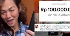 Viral di Live Instagramnya, Bunda Corla Dihadiahi Nikita Mirzani Rp100 juta