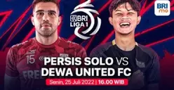 Link Live Streaming Persis Solo vs Dewa United FC Liga 1 2022-2023 Sore Ini Kick Off 16.00 WIB, Klik di Sini
