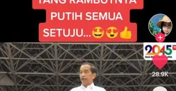 Jokowi Isyaratkan Presiden di 2024 : yang Rambutnya Putih, Pemimpin Mikirin Rakyat, Warganet Sebut Orang Ini