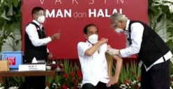 PRESIDEN JOKOWI DIVAKSIN PERDANA COVID-19