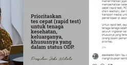 Jokowi Tetapkan Status Gawat Darurat di Indonesia